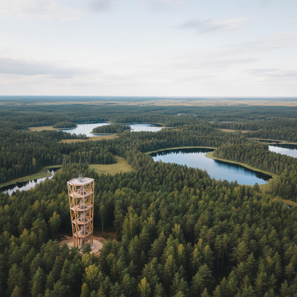 Ginučių apžvalgos bokštas: ką būtina žinoti prieš vykstant